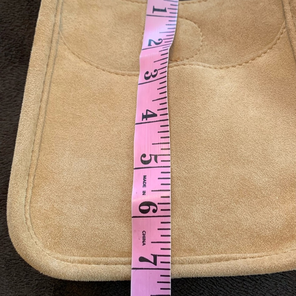 AH.DORNED New York tan/camel crossbody snap close smaller bag NWT - Picture 6 of 12